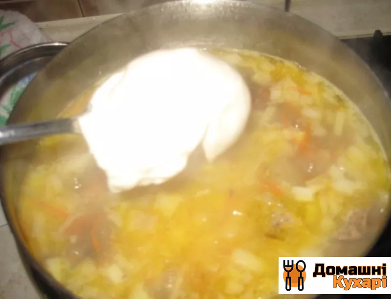 Сирний суп з білими грибами - фото крок 4