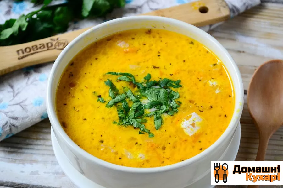 Сирний суп з лососем і рисом - фото крок 6