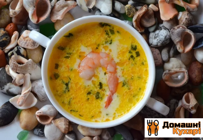Сирний суп з морепродуктами - фото крок 5