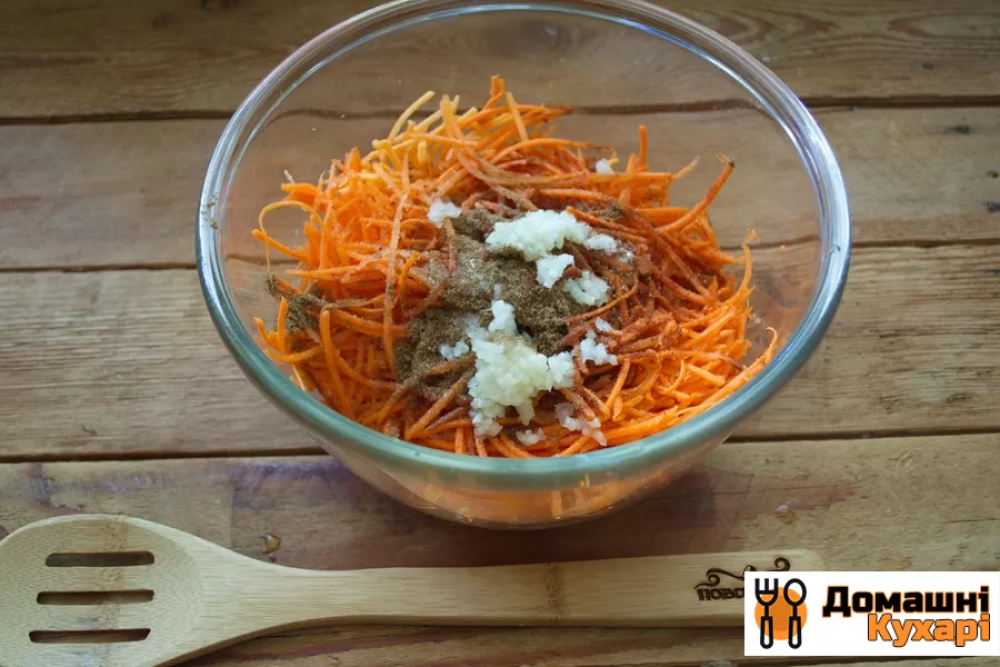 Сироедческая морквина по-корейськи - фото крок 3