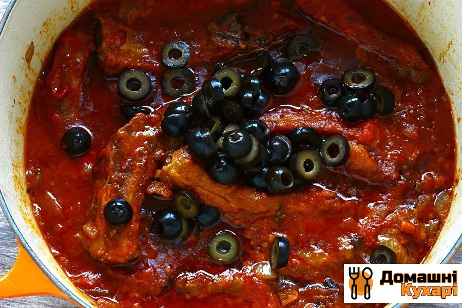 Свинячі ребра в соусі з оливками - фото крок 10